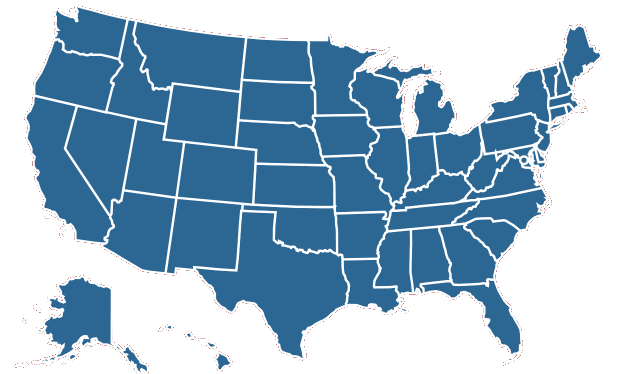 USA states with lake real estate